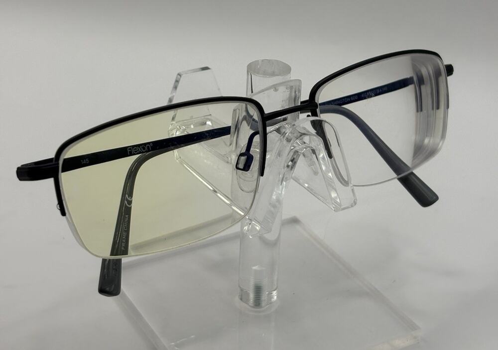Flexon Washington 600 412 56-18 Memory Metal Eyeglass Frames Gunmetal